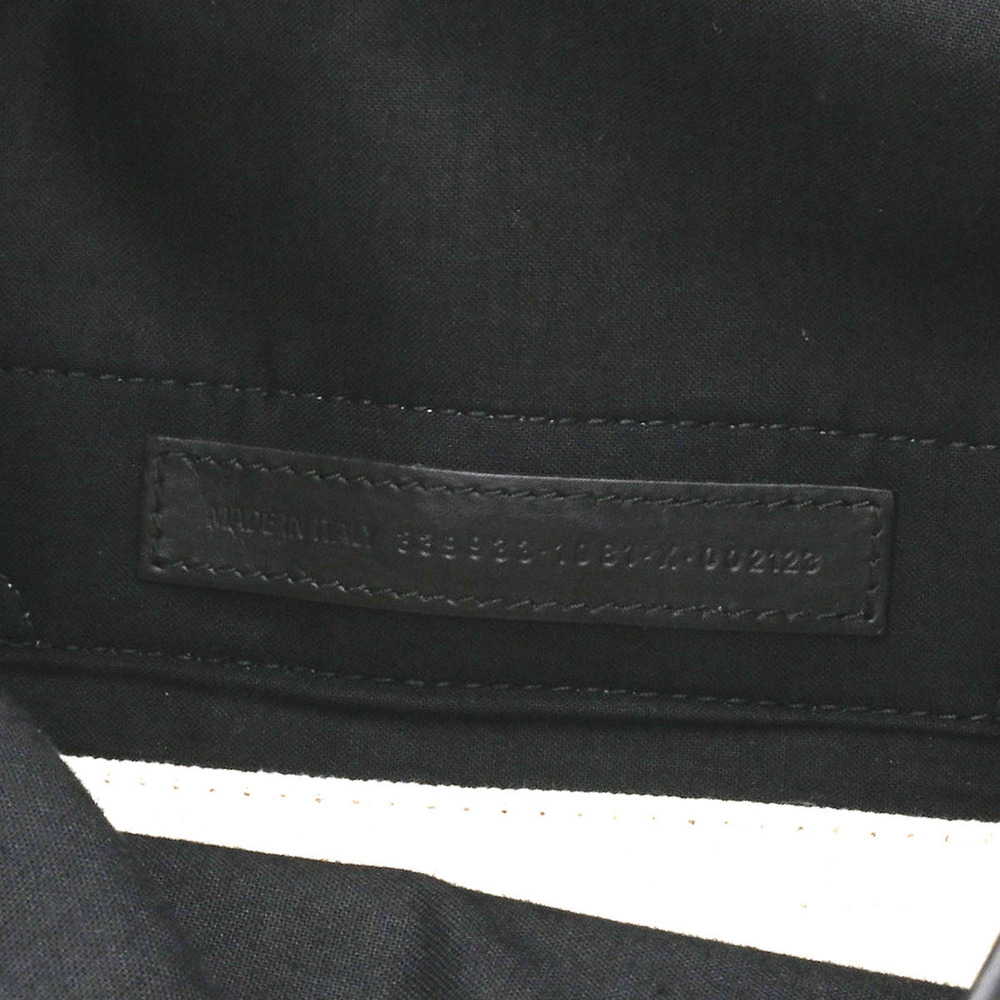 Balenciaga Blue Black Cabas Canvas White Handbag Navy The - Picture 11 of 11